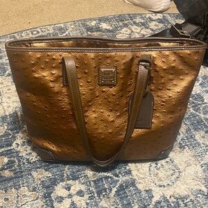 Dooney & Bourke Metallic Brown Tote